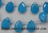 CCN1583 15.5 inches 10*14mm briolette candy jade beads wholesale