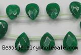 CCN1584 15.5 inches 10*14mm briolette candy jade beads wholesale