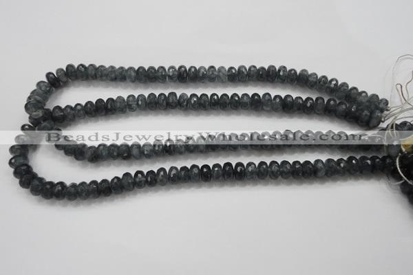 CCN1601 15.5 inches 6*10mm faceted rondelle candy jade beads