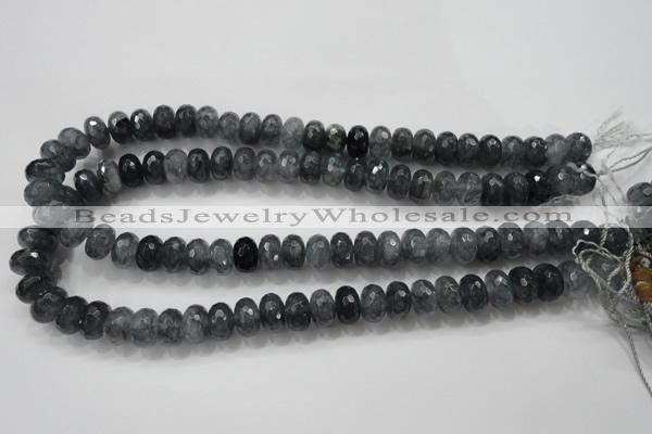 CCN1602 15.5 inches 8*12mm faceted rondelle candy jade beads