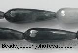 CCN1612 15 inches 10*30mm faceted teardrop candy jade beads