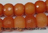 CCN162 15.5 inches 12*16mm faceted rondelle candy jade beads