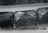 CCN1626 15.5 inches 18*25mm faceted rectangle candy jade beads