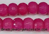 CCN165 15.5 inches 12*16mm faceted rondelle candy jade beads