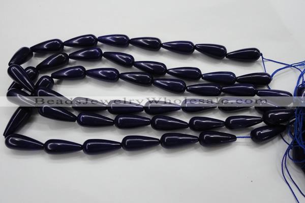 CCN1685 15.5 inches 10*25mm teardrop candy jade beads wholesale