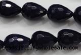 CCN1690 15.5 inches 13*18mm faceted teardrop candy jade beads wholesale