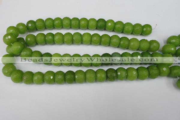 CCN171 15.5 inches 12*16mm faceted rondelle candy jade beads