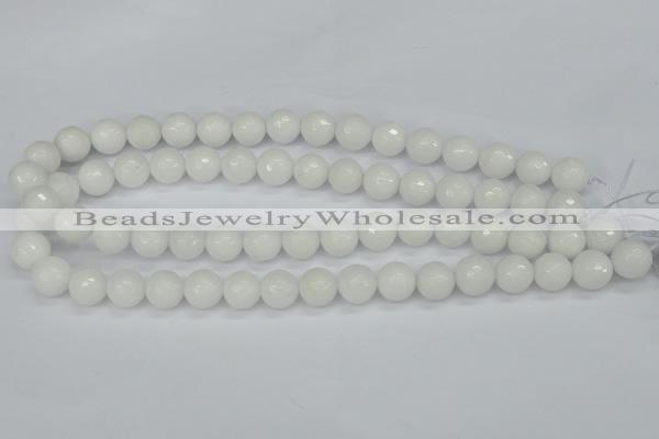 CCN1804 15 inches 12mm faceted round candy jade beads wholesale