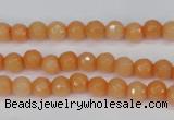 CCN1820 15 inches 4mm faceted round candy jade beads wholesale