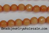 CCN1822 15 inches 8mm faceted round candy jade beads wholesale