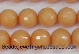 CCN1824 15 inches 12mm faceted round candy jade beads wholesale