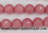 CCN1834 15 inches 12mm faceted round candy jade beads wholesale