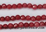 CCN1840 15 inches 4mm faceted round candy jade beads wholesale