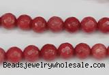 CCN1842 15 inches 8mm faceted round candy jade beads wholesale