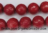 CCN1845 15 inches 14mm faceted round candy jade beads wholesale