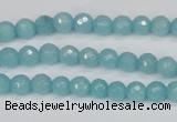 CCN1860 15 inches 4mm faceted round candy jade beads wholesale