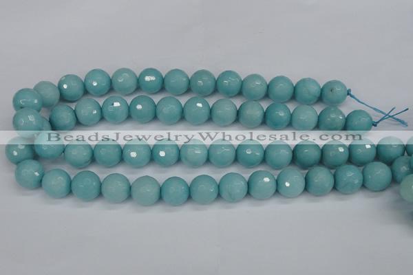 CCN1865 15 inches 14mm faceted round candy jade beads wholesale