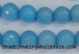 CCN1874 15 inches 12mm faceted round candy jade beads wholesale