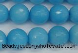 CCN1875 15 inches 14mm faceted round candy jade beads wholesale