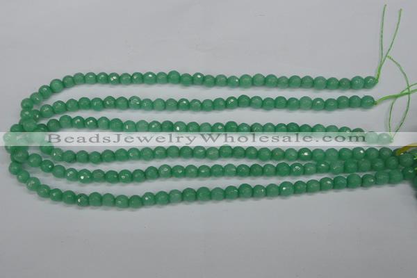 CCN1880 15 inches 4mm faceted round candy jade beads wholesale