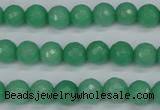 CCN1882 15 inches 8mm faceted round candy jade beads wholesale