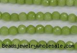 CCN1900 15 inches 4mm faceted round candy jade beads wholesale