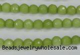 CCN1901 15 inches 6mm faceted round candy jade beads wholesale