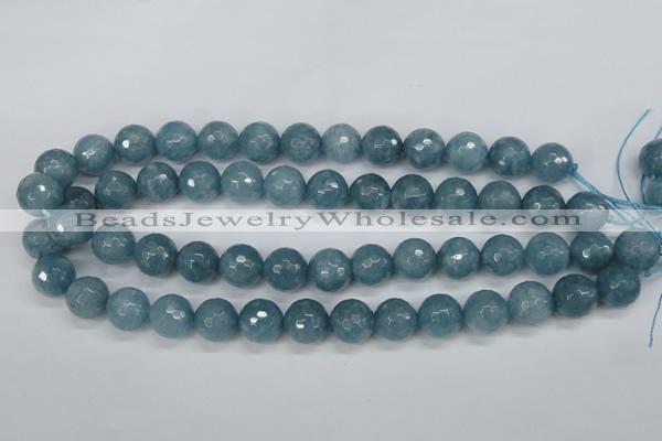 CCN1915 15 inches 14mm faceted round candy jade beads wholesale