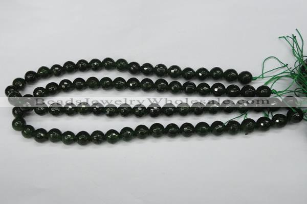 CCN1923 15 inches 10mm faceted round candy jade beads wholesale