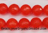 CCN1955 15 inches 14mm faceted round candy jade beads wholesale