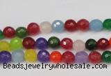 CCN1980 15 inches 4mm faceted round candy jade beads wholesale