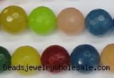 CCN1985 15 inches 14mm faceted round candy jade beads wholesale