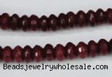 CCN1990 15 inches 5*8mm faceted rondelle candy jade beads wholesale