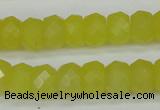 CCN2006 15 inches 8*12mm faceted rondelle candy jade beads wholesale