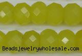 CCN2008 15 inches 12*16mm faceted rondelle candy jade beads wholesale