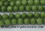 CCN2036 15 inches 4mm faceted round candy jade beads wholesale