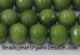 CCN2040 15 inches 12mm faceted round candy jade beads wholesale