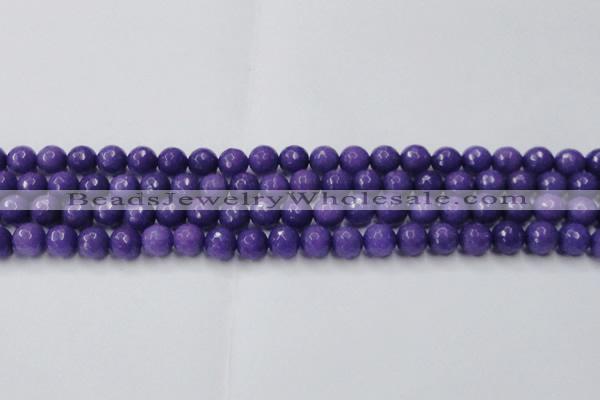 CCN2060 15 inches 10mm faceted round candy jade beads wholesale