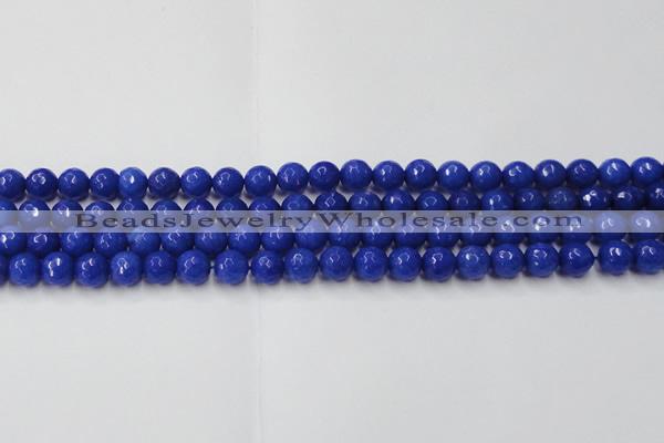 CCN2066 15 inches 8mm faceted round candy jade beads wholesale