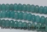 CCN2101 15.5 inches 5*8mm faceted rondelle candy jade beads