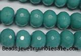 CCN2103 15.5 inches 8*12mm faceted rondelle candy jade beads