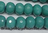 CCN2104 15.5 inches 10*14mm faceted rondelle candy jade beads