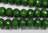 CCN2108 15.5 inches 6*10mm faceted rondelle candy jade beads