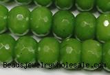 CCN2111 15.5 inches 12*16mm faceted rondelle candy jade beads