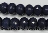 CCN2116 15.5 inches 10*14mm faceted rondelle candy jade beads