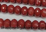 CCN2128 15.5 inches 8*12mm faceted rondelle candy jade beads