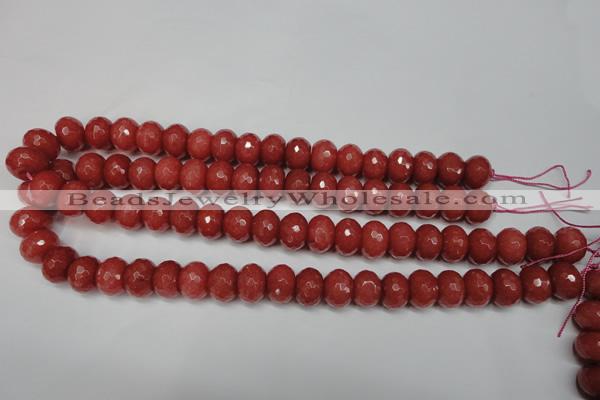 CCN2130 15.5 inches 12*16mm faceted rondelle candy jade beads