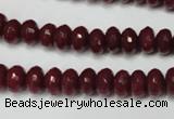 CCN2133 15.5 inches 5*8mm faceted rondelle candy jade beads