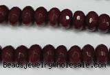 CCN2134 15.5 inches 6*10mm faceted rondelle candy jade beads