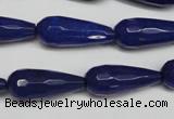 CCN2152 15.5 inches 10*25mm faceted teardrop candy jade beads